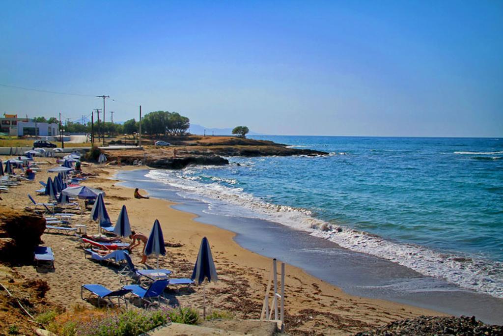 Sea View Beachfront Villa Maria Gouves Exterior foto